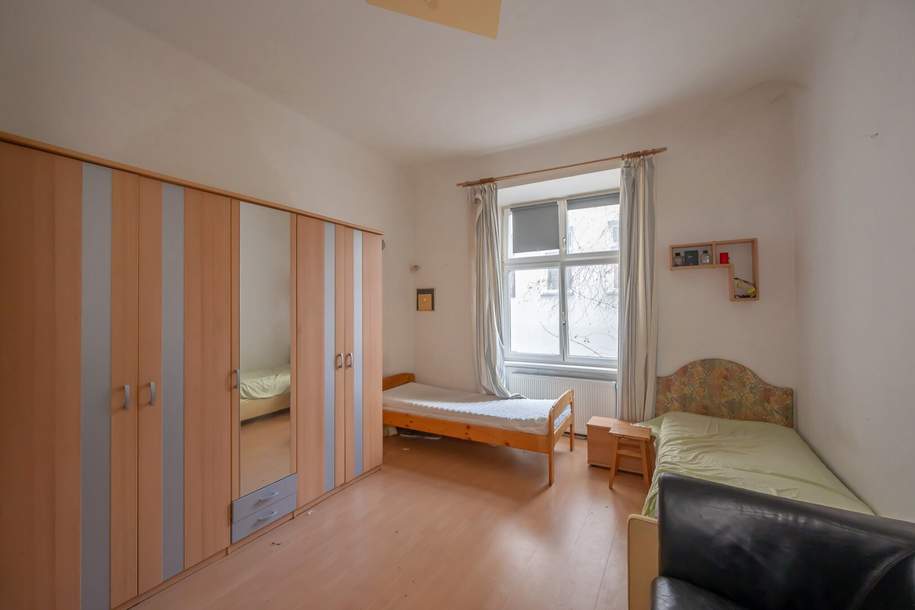 **Hannovermarkt** Renovation-Required 3-Room Period Apartment – With Approved Balcony Option – Airbnb Suitable, Wohnung-kauf, 268.900,€, 1200 Wien 20., Brigittenau