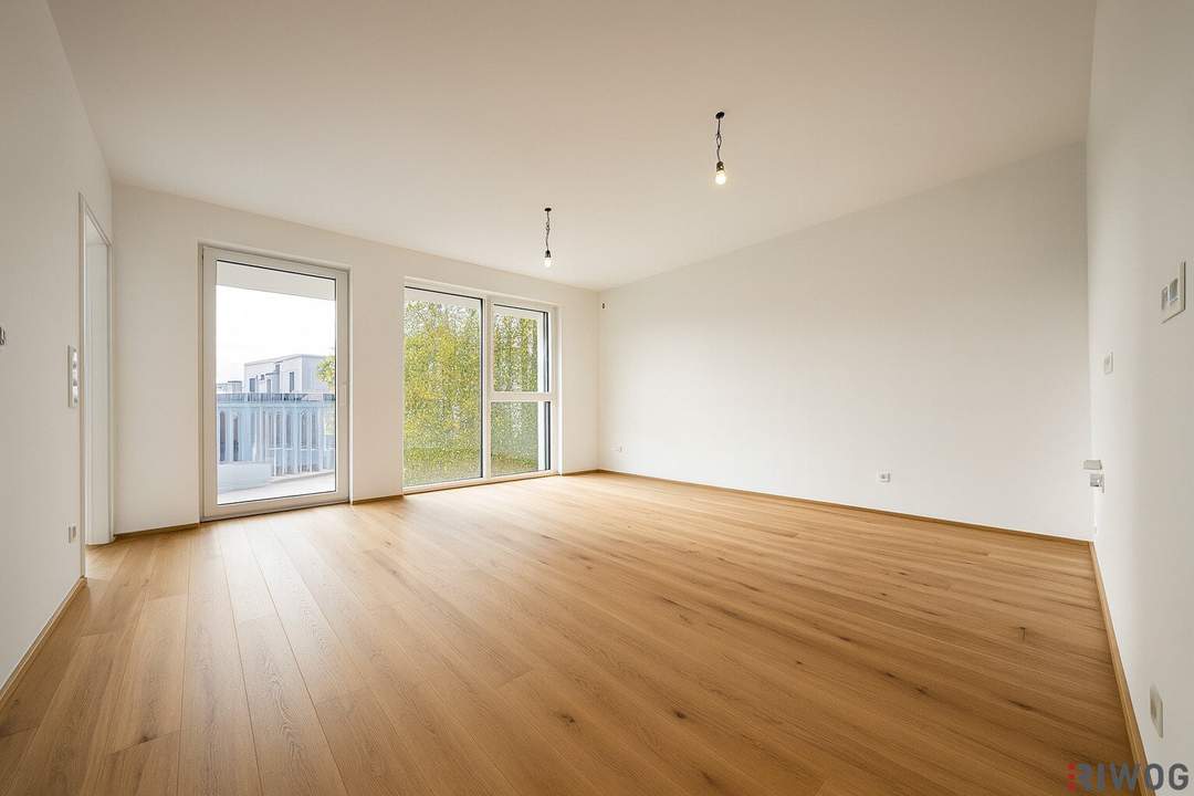 Erstbezug nach Errichtung | südseitige 2-Zimmerwohnung mit Balkon in ruhigen Innenhof | optionale Tiefgaragenplätze | Luftwärmepumpe