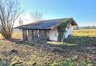 Baugrund mit Ferienhaus in Ostermiething