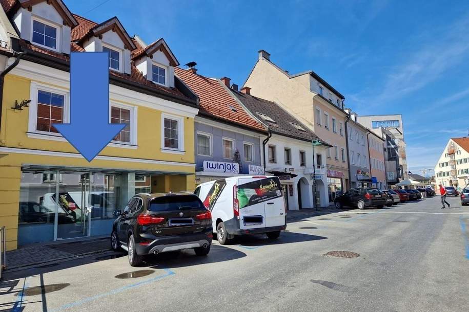 Ebenerdiges Geschäftslokal mit Auslagenfront in der Knittelfelder Innenstadt per sofort zu mieten!, Gewerbeobjekt-miete, 1.992,00,€, 8720 Murtal