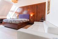 Exklusive Luxus-Dachgeschosswohnung mit ca. 60 m² Dachterrasse | voll möbliert | Smart Home | Garage | 1180 Wien