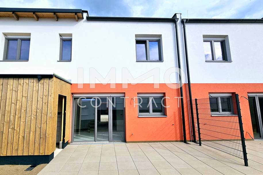 Miete mit Kaufoption: Eckreihenhaus mit Carport und viel Stauraum in familiärer Anlage, Haus-miete, 1.389,74,€, 7201 Mattersburg