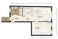 Elegante 2-Zimmer-Wohnung mit Balkon in gefragter Lage des 2. Bezirks