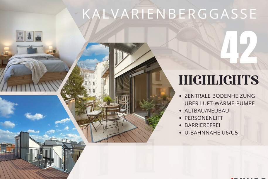 Barrierefreie 2-Zimmerwohnung nahe Elterleinplatz | LUFT-WÄRME-PUMPE, Wohnung-kauf, 249.000,€, 1170 Wien 17., Hernals