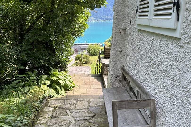 Ferienhaus mit Panoramablick und privatem Seezugang am Attersee, Haus-kauf, 1.300.000,€, 4866 Vöcklabruck
