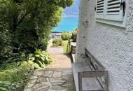 Ferienhaus mit Panoramablick und privatem Seezugang am Attersee