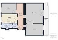 Sonnige 3-Zimmer-DG-Wohnung ohne Schrägen mit Südbalkon in 1120 Wien – nur €289.000!