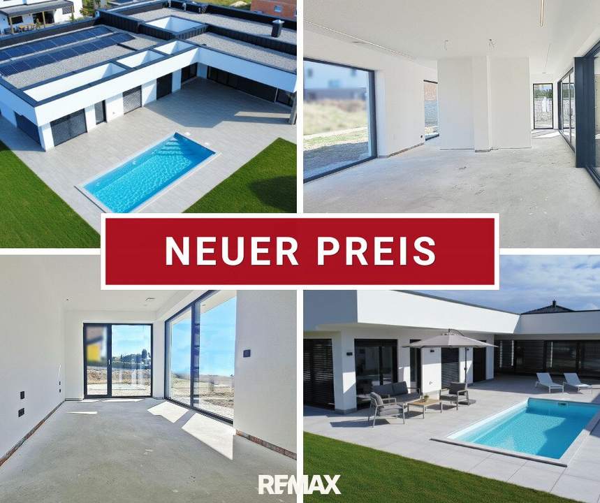 NEUER PREIS Exklusiver Wohntraum – Neubau-Bungalow mit Pool & Doppelgarage - Erstbezug