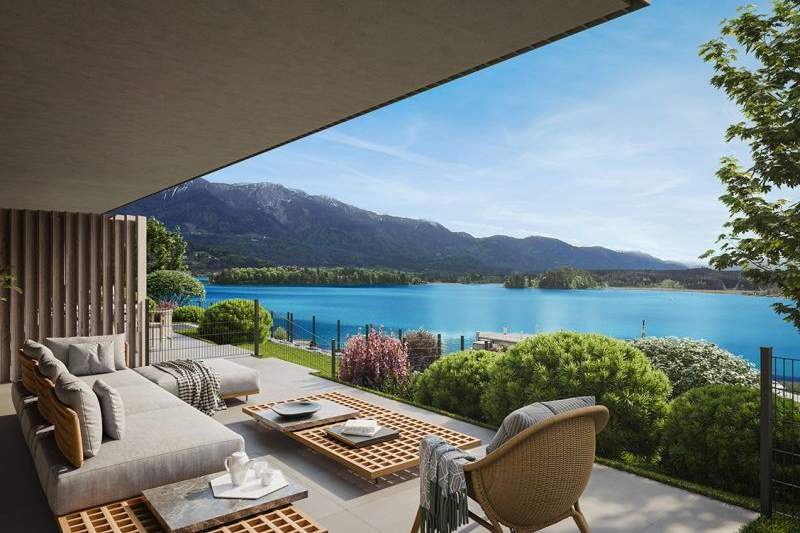 Neubau Gartenwohnung am Faaker See, Wohnung-kauf, 550.000,€, 9580 Villach Land