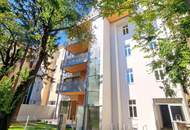 Wohnen mit Schlossblick! Exklusive Dachgeschoss-Perle mit viel Grün und Privatsphäre + 3 Zimmer + Nachhaltige Erdwärme + Höchste Qualität!