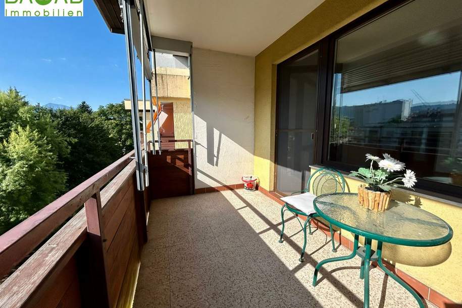 Sonnige Eigentumswohnung mit Lift &amp; Loggia in Top Lage – Waidmannsdorf, Wohnung-kauf, 267.000,€, 9020 Klagenfurt(Stadt)