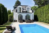 Ikonische Villa mit Infinity Pool in Wiener Grünruhelage