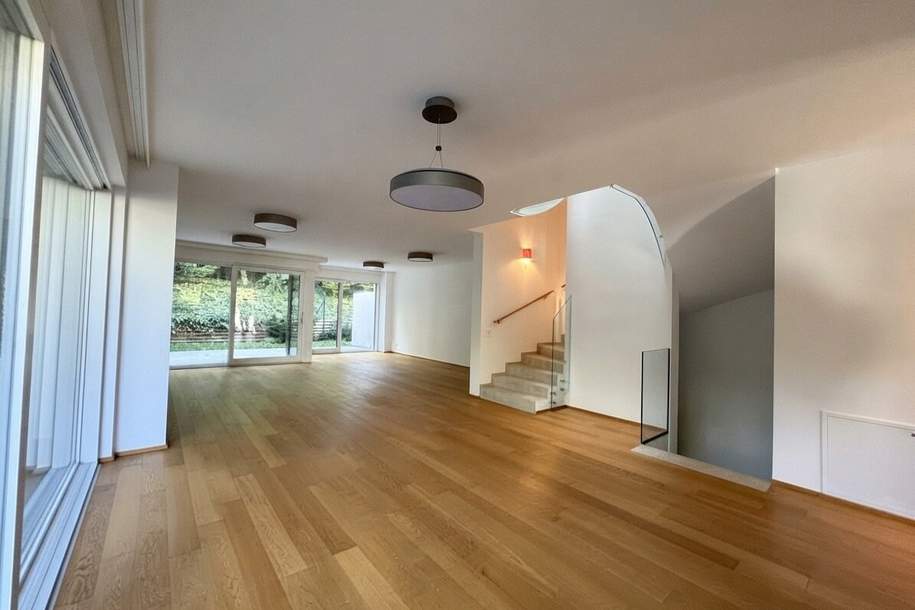 Doppelhaushälfte mit sehr viel Raum, exklusiv im 19., Ruhelage mit Weitsicht., Haus-miete, 4.900,00,€, 1190 Wien 19., Döbling