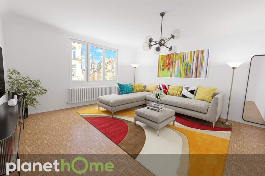 Sehr sympathische 2-Zimmer-Wohnung mit Weitblick in absoluter Bestlage!, Wohnung-kauf, 349.000,€, 1030 Wien 3., Landstraße