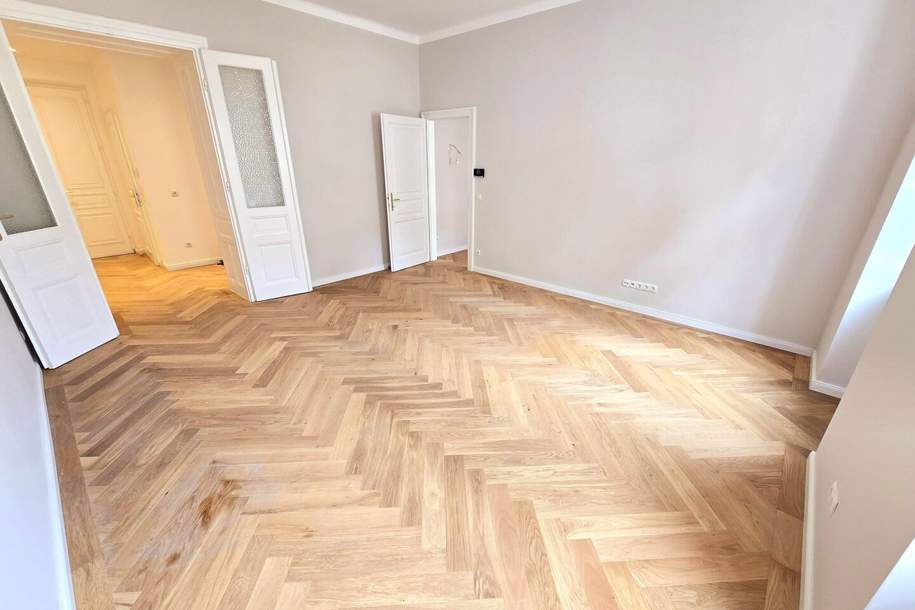 Wohnen mit Stil - 2-Zimmer Erstbezug! Ruhige Seitengasse + U-Bahn um´s Eck + Blick ins Grüne + Ideale Raumaufteilung + Hochwertige Ausstattung + Flügeltüren! Jetzt zugreifen!, Wohnung-kauf, 329.000,€, 1130 Wien 13., Hietzing