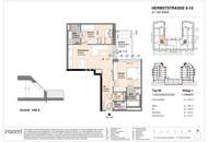 Hofseitige Dreizimmer-Wohnung im DG (Klimatisierung): Neubau-Erstbezug im hippen 16.