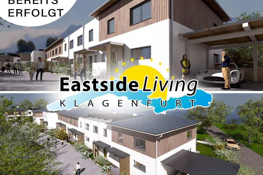 Klagenfurt: Reihenhaus mit Garten, Keller und 2 Kfz-Stellplätze - TOP 12, Haus-kauf, 489.000,€, 9020 Klagenfurt(Stadt)