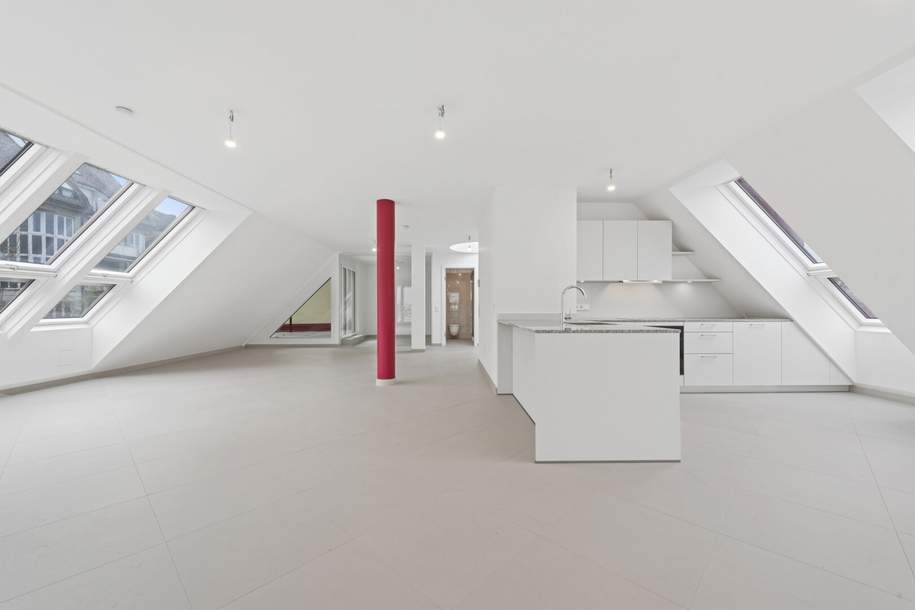 Exklusive Penthouse-Wohnung in bester Lage mit luxuriöser Ausstattung und zwei Terrassen, Wohnung-miete, 4.199,01,€, 1180 Wien 18., Währing