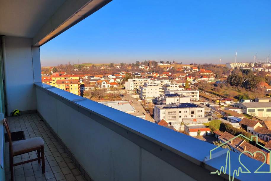 Sky High Living in Mattersburg - Schöne 2-Zimmer-Wohnung mit Loggia und traumhaftem Ausblick!, Wohnung-kauf, 156.500,€, 7210 Mattersburg