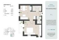2-Zimmer-Apartment mit Pool in der Villa Flora
