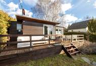 KLEINGARTENHAUS / GRUNDSTÜCK AM HACKENBERG - EIGENGRUND - GANZJÄHRIG WOHNEN - GROSSE TERRASSE UND POOL - MITTEN IM GRÜNEN