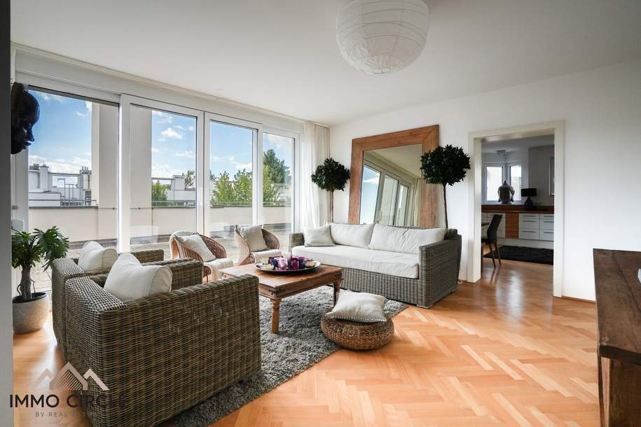 Stilvolle 118 m² Dachgeschoßwohnung mit 65 m² Panoramaterrasse in Graz-St. Peter!, Wohnung-kauf, 660.000,€, 8042 Graz(Stadt)