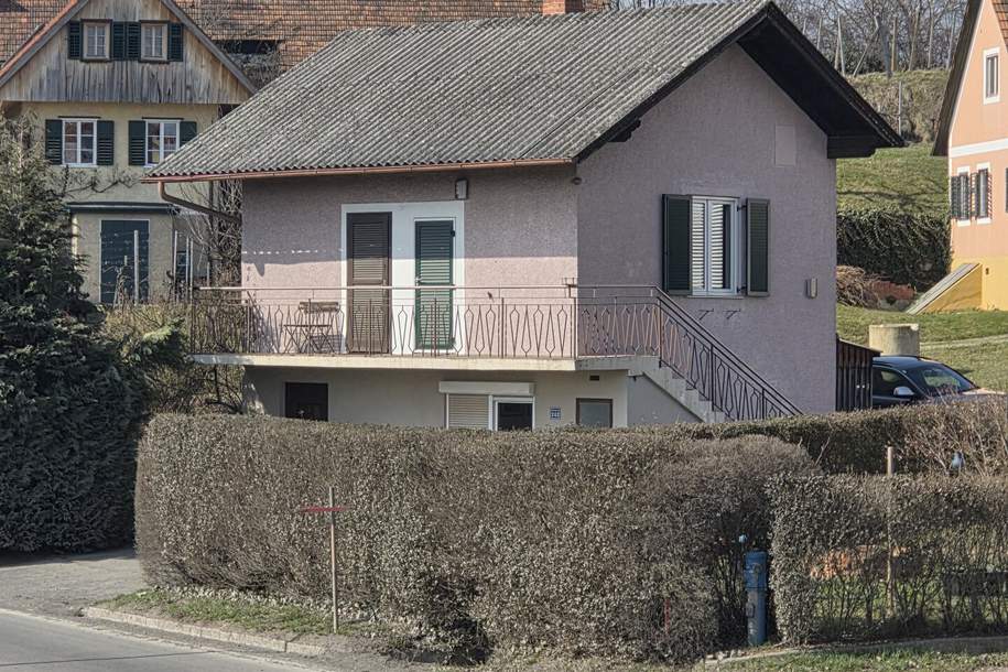 Älteres Kleinwohnhaus mit Potenzial samt Südbalkon mit Aussicht, Haus-kauf, 118.000,€, 8493 Südoststeiermark