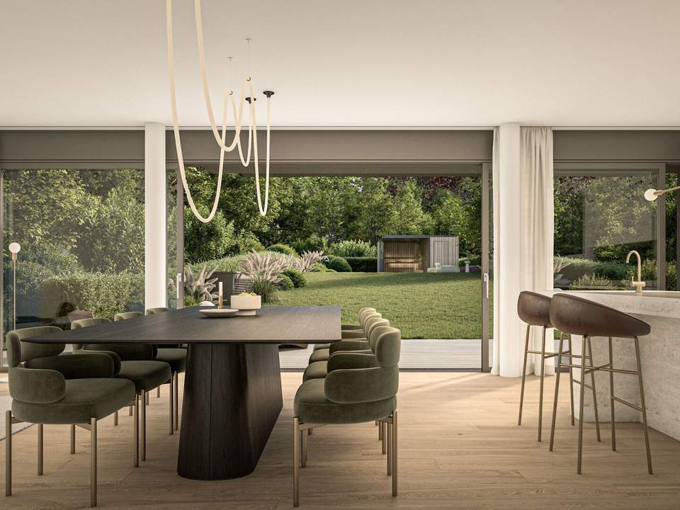 Gartenresidenz mit Pool, Saunahaus &amp; 455 m² Privatgarten