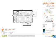 Durchdachte 1,5 Zimmerwohnung mit 12m² Balkonflächen in den PARK FLATS im 3. Bezirk