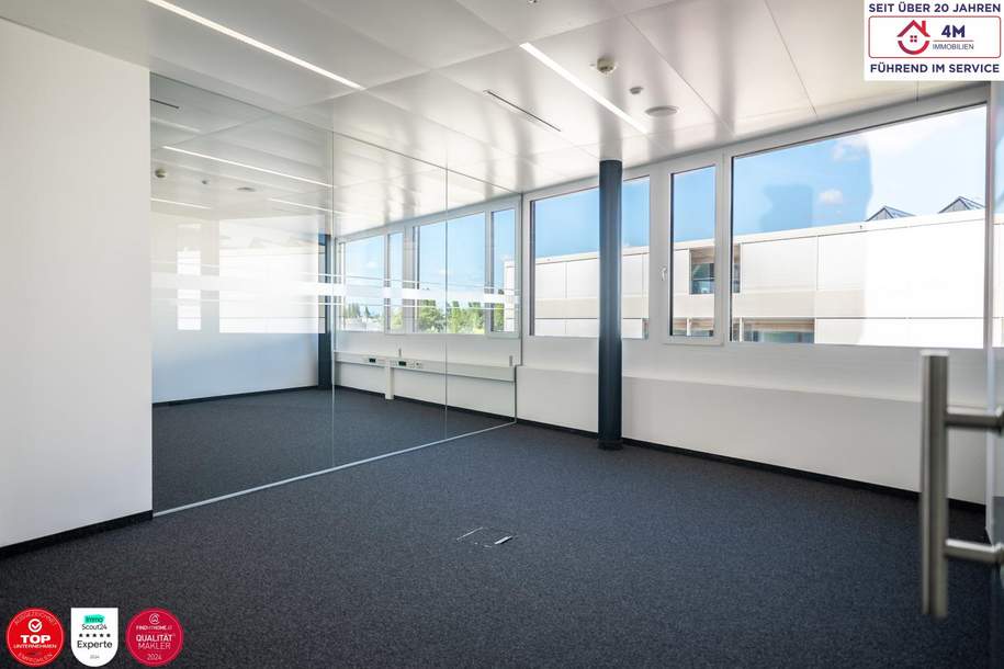 ++HOCHMODERNES BÜRO++ gut aufgeteilt, mit ca. 220 m2 Gesamtnutzfläche in der Seestadt zu mieten, Gewerbeobjekt-miete, 2.854,20,€, 1220 Wien 22., Donaustadt