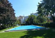 Zum Verkauf gelangt eine noch vermietete und möblierte Singelwohnung im Haus mit Outdoor-Swimingpool!