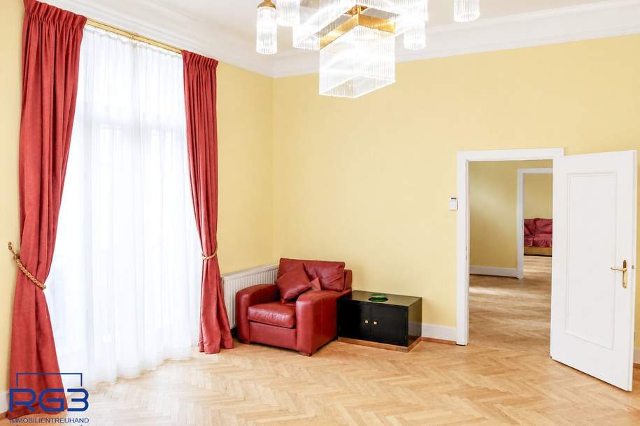 Repräsentative Altbauwohnung im Botschaftsviertel, Wohnung-kauf, 1.380.000,€, 1030 Wien 3., Landstraße