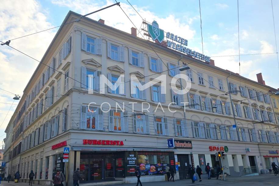 Büroflächen in zentralster Innenstadtlage / Radetzkystraße 1 / Jakomminiplatz / Top 501, Gewerbeobjekt-miete, 1.795,70,€, 8010 Graz(Stadt)