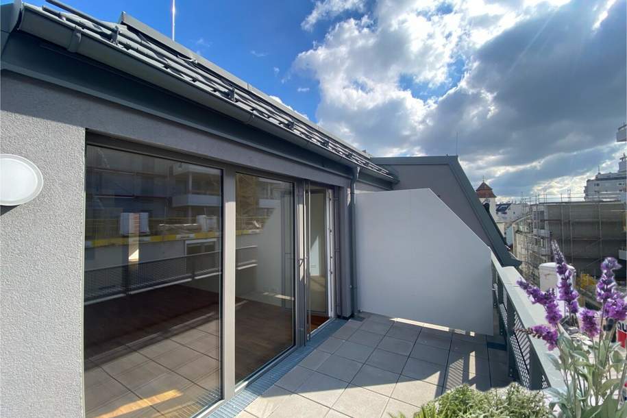 Sonnige 2 Zimmerwohnung mit Dachterrasse - 1 bedroom Apartment with terrace TRAUM ERSTBEZUG, Wohnung-miete, 1.061,50,€, 1110 Wien 11., Simmering