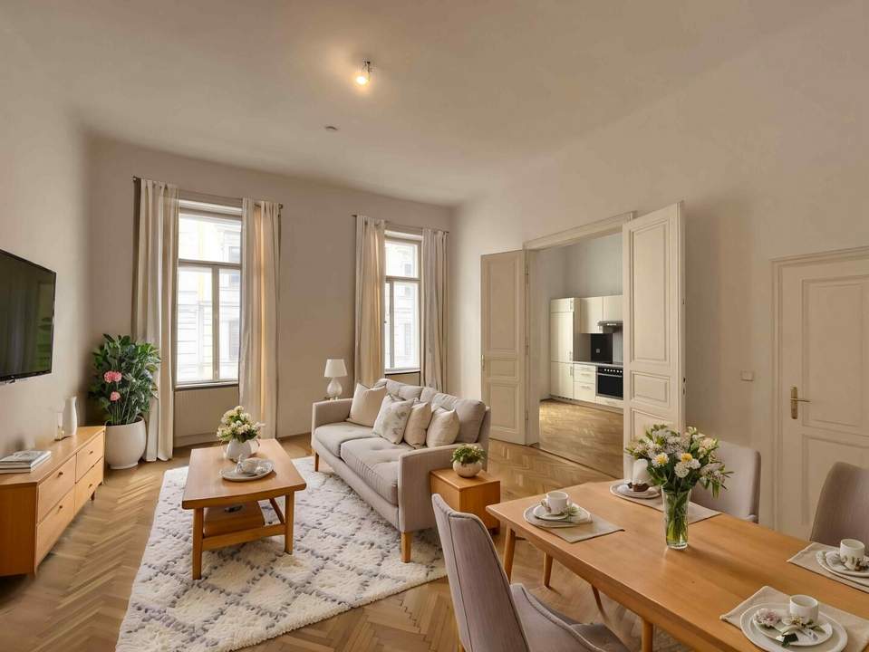 1090! Wunderschöne 3-Zimmer Altbauwohnung Nähe Schottentor ab Juni 25!