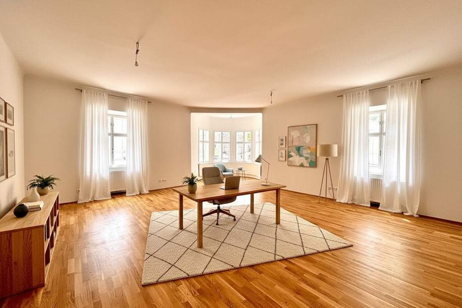 Die schönste Bühne für Ihr Unternehmen! 141 m² Erstbezug am Hauptplatz mit Erkerblick, Gewerbeobjekt-miete, 1.552,91,€, 2700 Wiener Neustadt(Stadt)