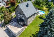 Vielseitiges Wohnhaus mit Garten, Pool &amp; Ausblick – Ruhelage in Eichgraben