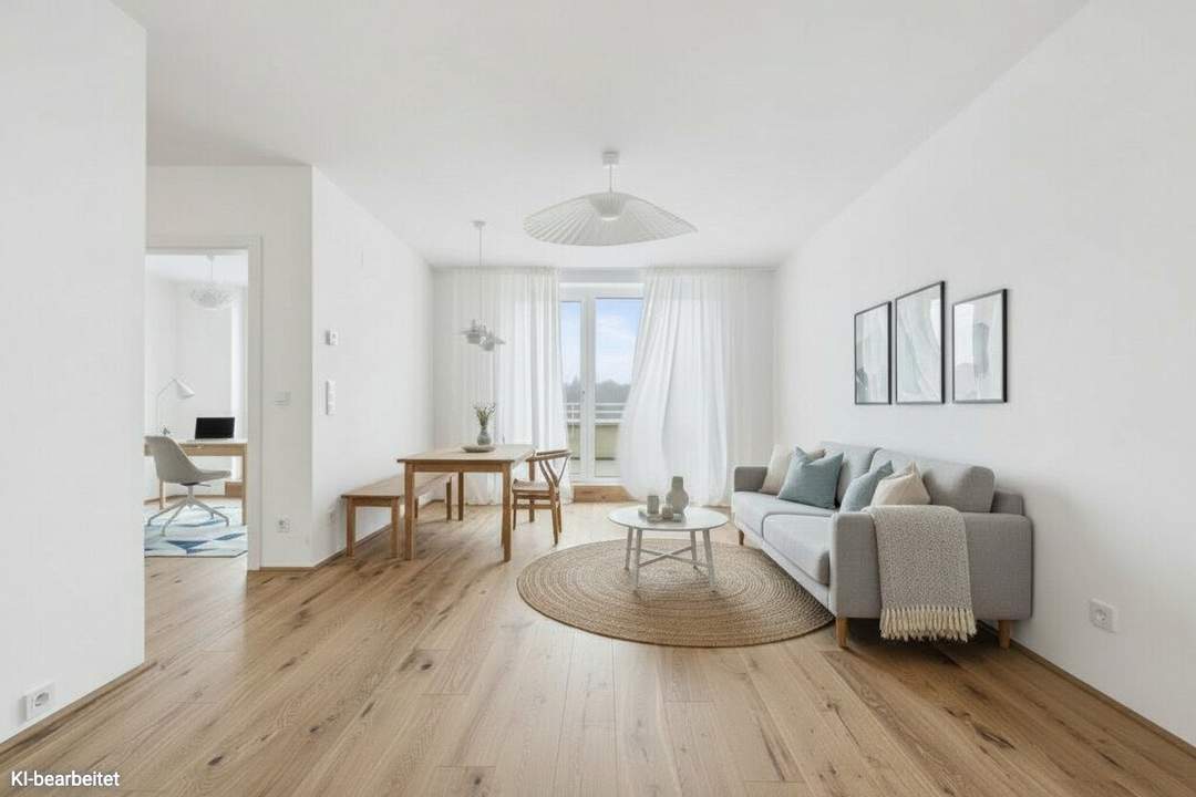 PROVISIONSFREI! Perfekt geschnittene 4-Zimmer-Familienwohnung | Terrasse von jedem Raum aus begehbar | Grünblick