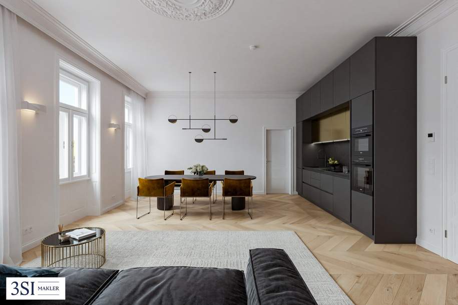 2-Zimmer-City-Apartment mit traumhaften Blick ins Grüne!, Wohnung-kauf, 599.000,€, 1040 Wien 4., Wieden