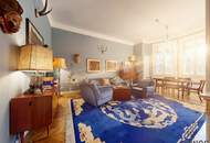 Wohnung mit touristischer Widmung nahe Schloss Schönbrunn | Prunkvolles 4-Zimmer Altbauapartment mit Loggia I 360° Rundgang