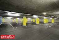 Parkplatz in moderner Tiefgarage