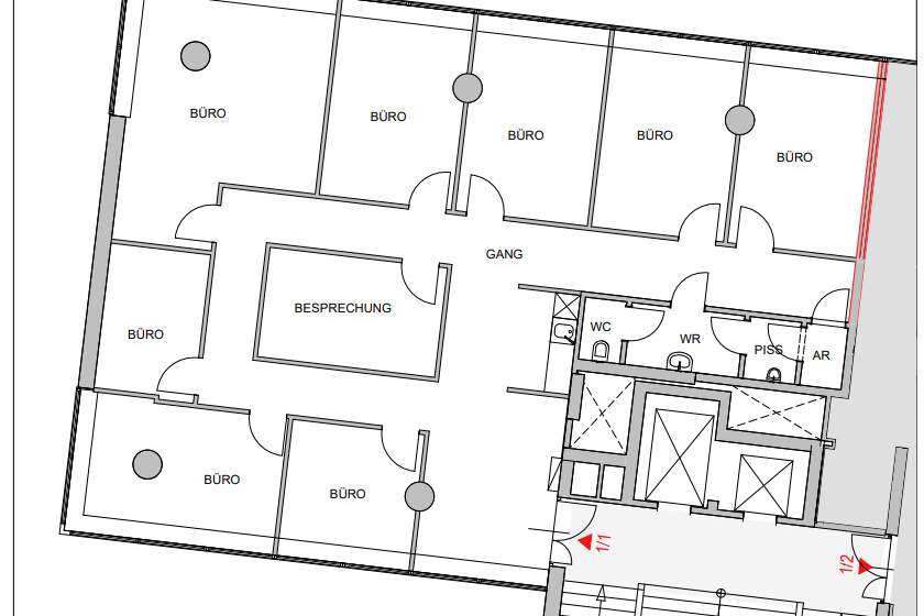 DPC | Büroflächen im City Tower Graz, Gewerbeobjekt-miete, 4.151,34,€, 8010 Graz(Stadt)