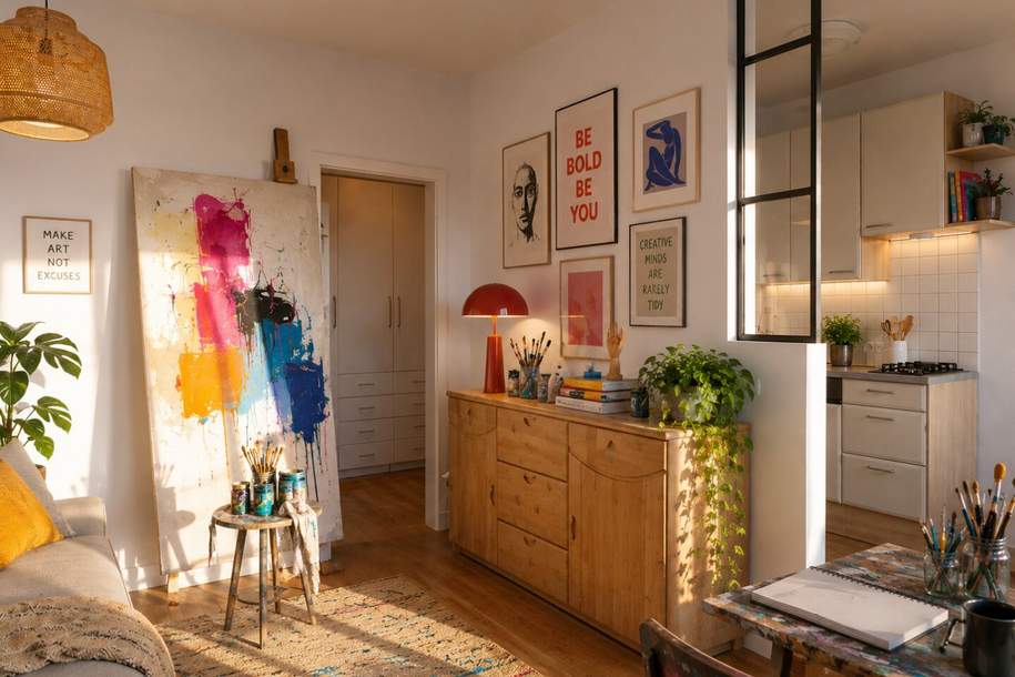 Erste eigene Wohnung mit freiem Ausblick und kein Gegenüber | Nähe U4 Margaretengürtel, Wohnung-kauf, 178.000,€, 1120 Wien 12., Meidling