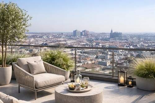 Luxus Pur | DG-Ausbau beim Schlosspark Schönbrunn | Wienblick | privater Liftausstieg |, Wohnung-kauf, 1.199.000,€, 1120 Wien 12., Meidling