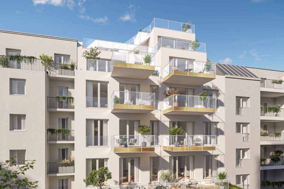 GOLDENER SCHWAN | 4-ZIMMER WOHNTRAUM MIT TERRASSE BEI DER ALTEN DONAU, Wohnung-kauf, 734.900,€, 1220 Wien 22., Donaustadt
