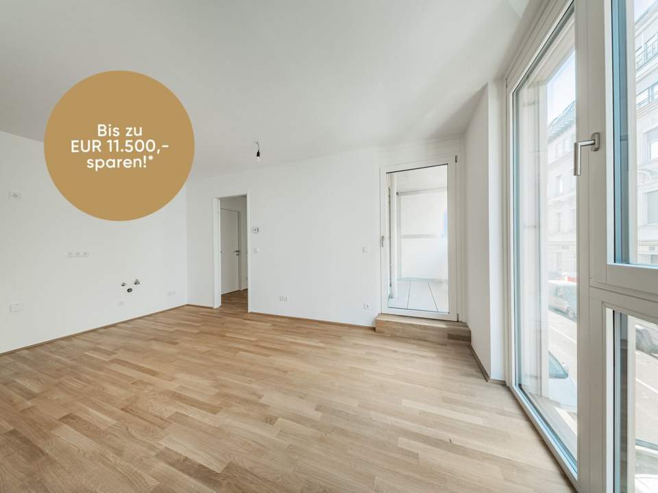 ERSTBEZUG >> bodentiefe Fenster in westseitiger Wohnung mit Loggia >> TOP LAGE