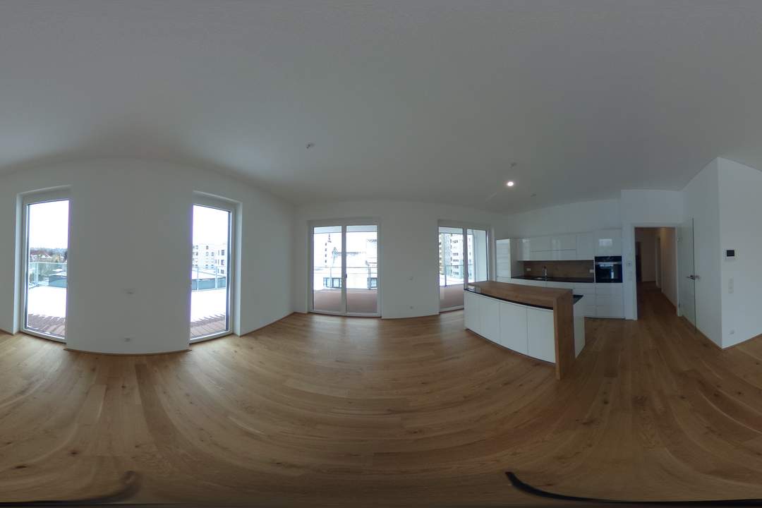 Penthouse-Traum mit XXL-Terrasse mitten in Wels
