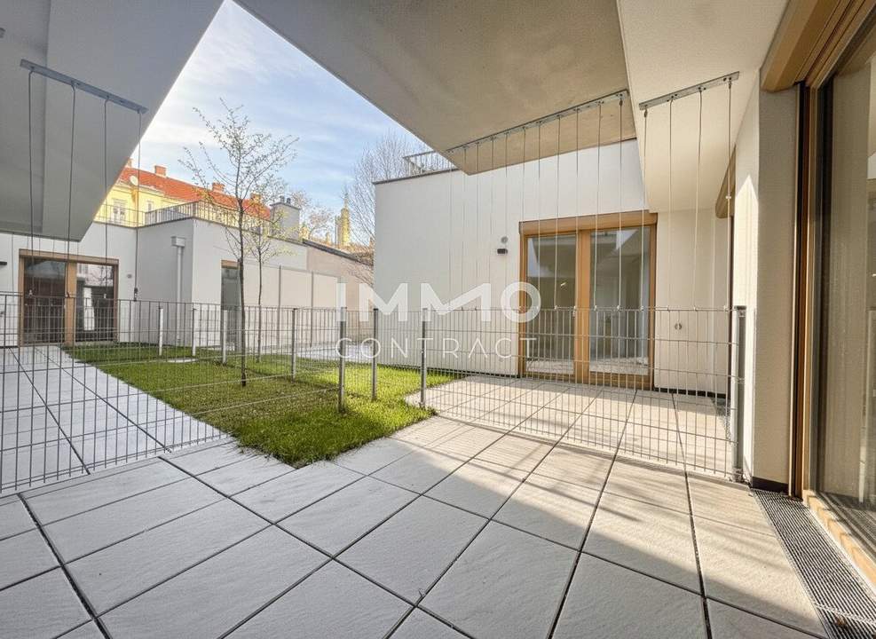 Ostseitige 2-Zimmer-Gartenwohnung – top angebundener Erstbezug BEIM DONAUUFER