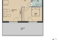 Moderne 2-Zimmer-Terrassenwohnung in 1200 Wien, 6. Stock, mit Fußbodenheizung!