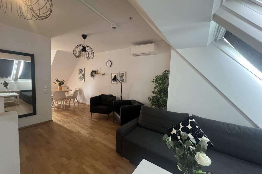 Voll Möblierte Maisonette Wohnung mit Terrasse | keine Ablöse | klimatisiert | Open House am 1.11 um 15:00 Uhr, Wohnung-miete, 1.790,00,€, 1210 Wien 21., Floridsdorf